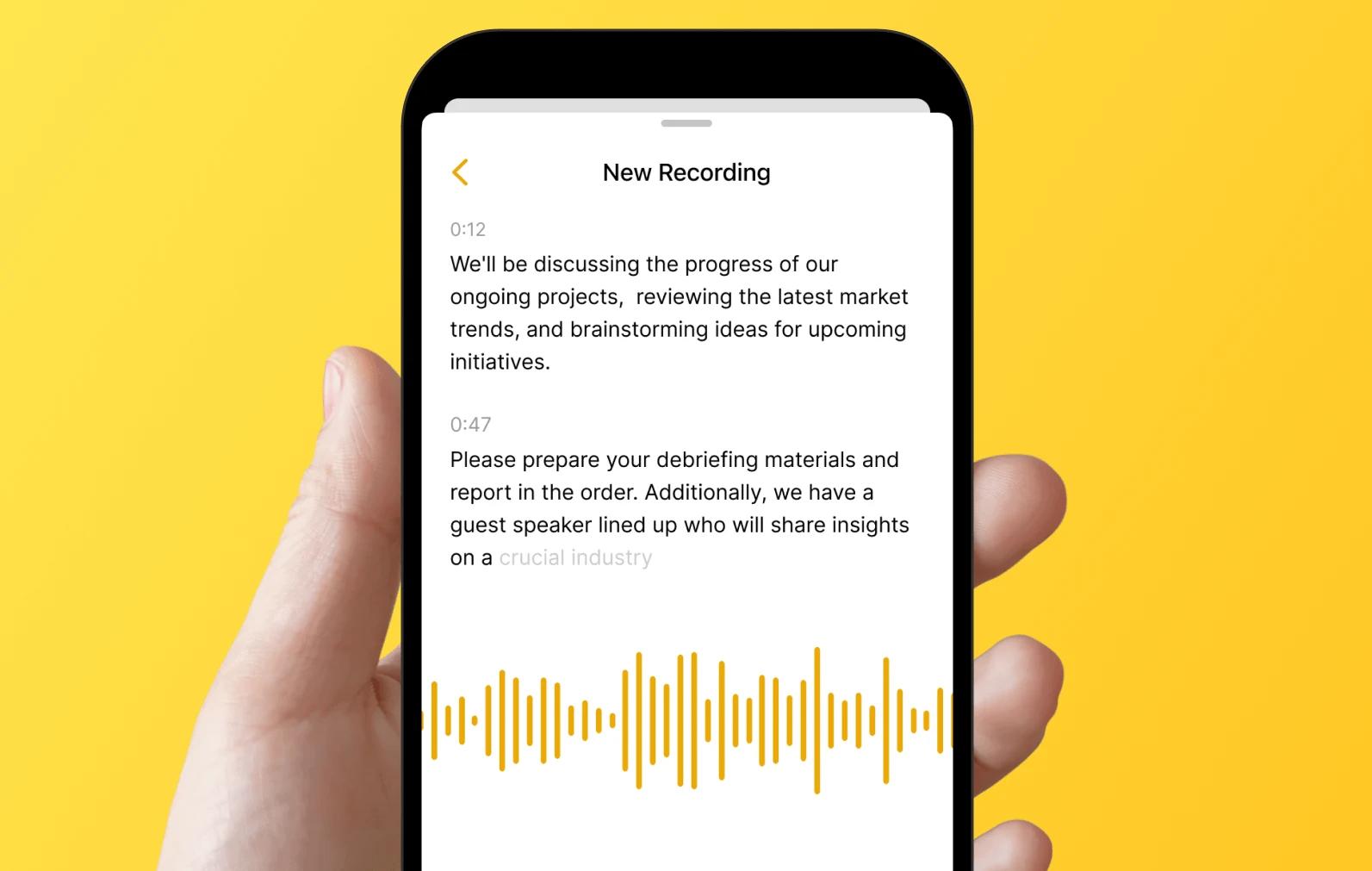Real-Time Live Recording with Timestamped Transcription